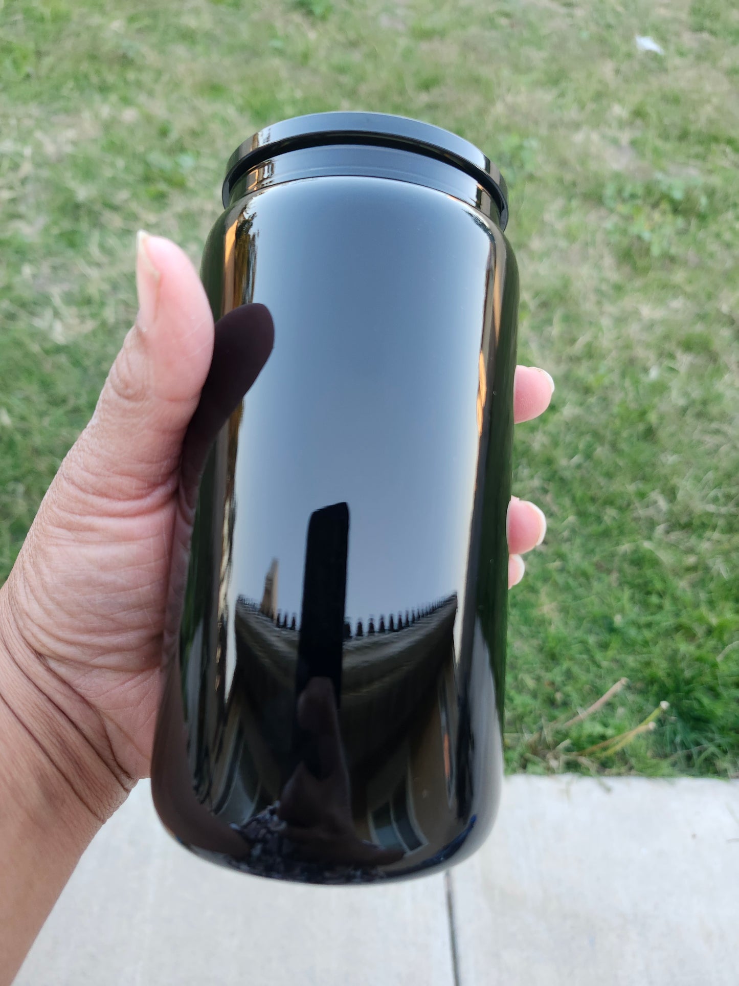 Colorful Glass 16oz with acrylic lid and straw
