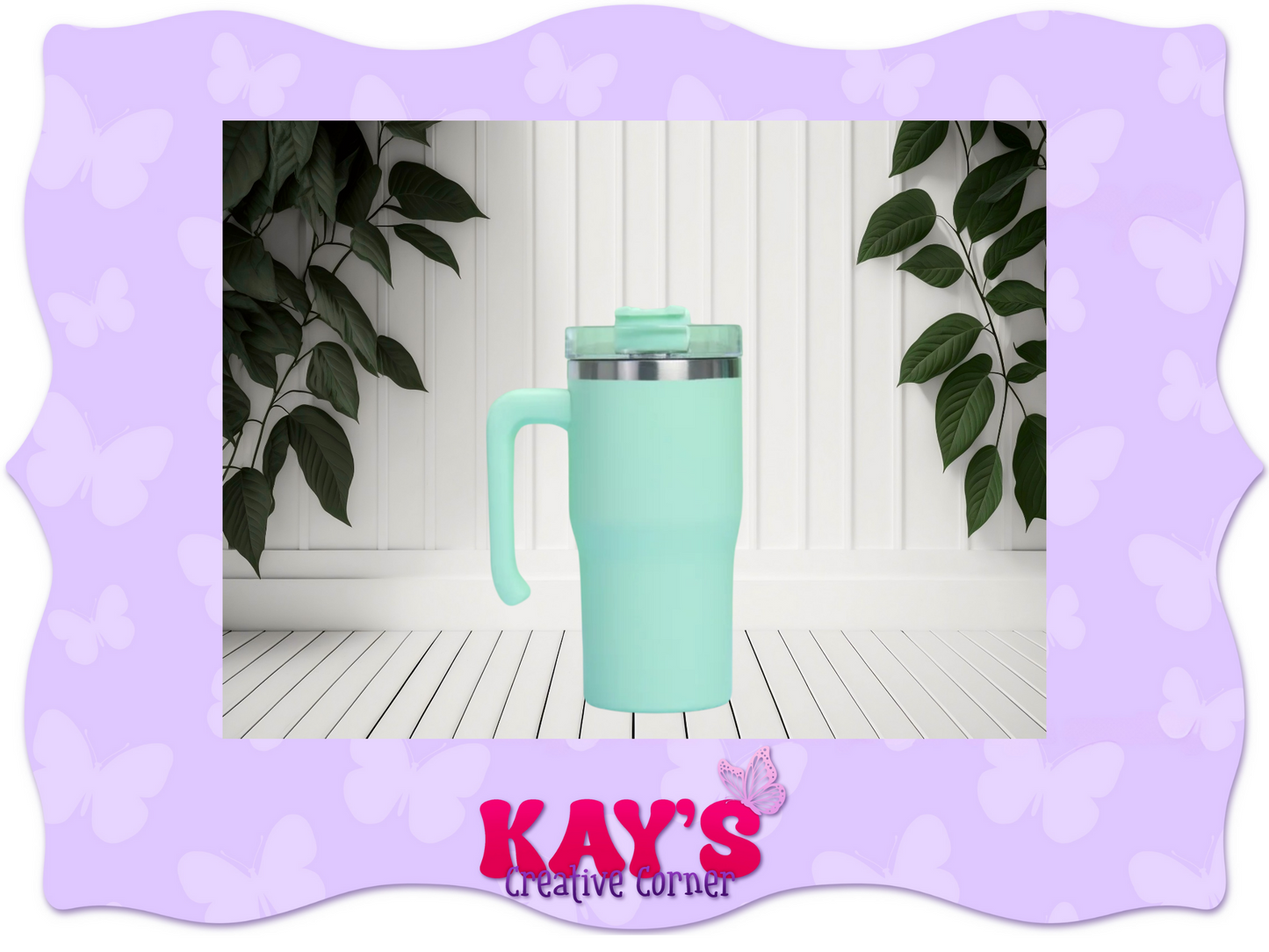 20oz stainless steel tumblers with handles