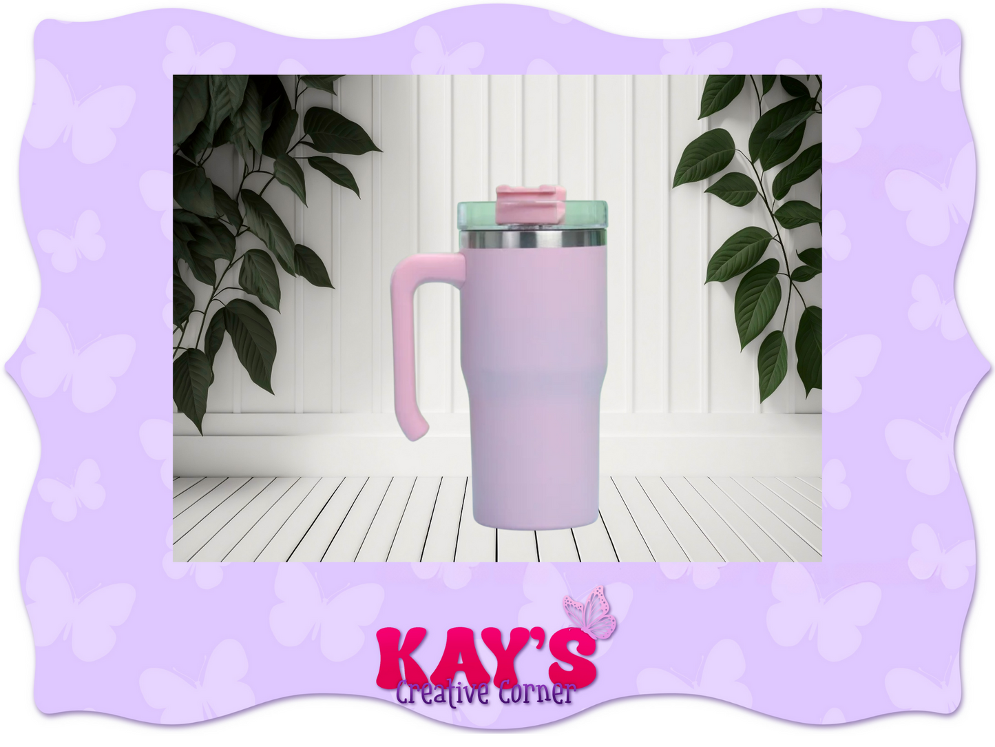 20oz stainless steel tumblers with handles