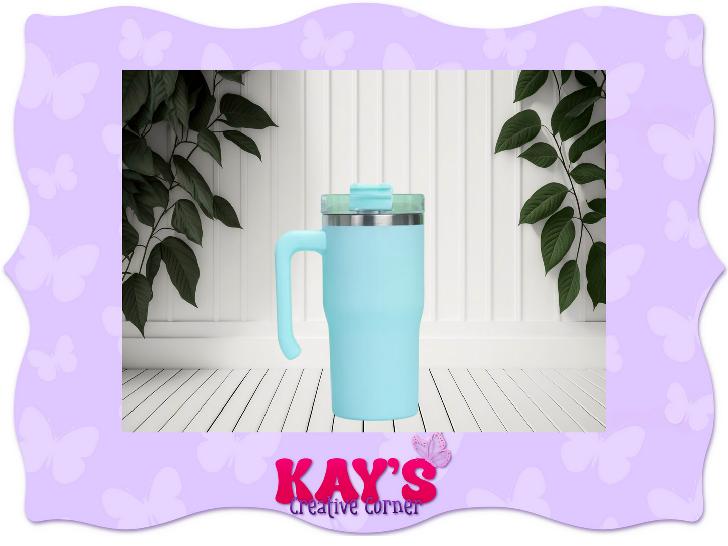 20oz stainless steel tumblers with handles