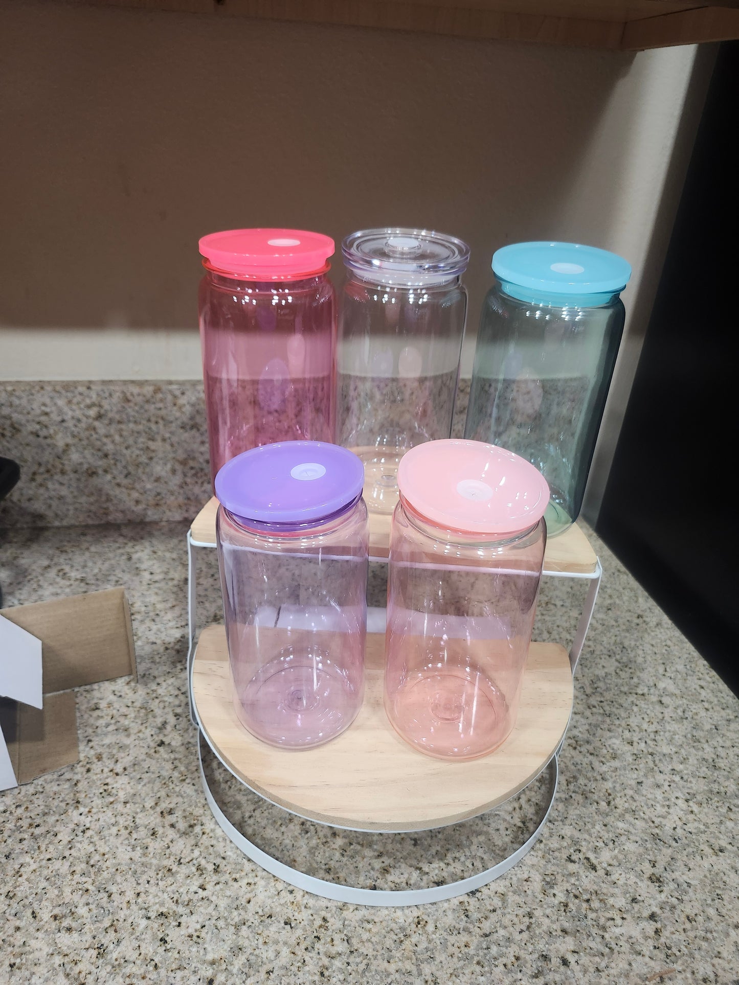 16 Oz Transparent Acrylic Plastic Cups