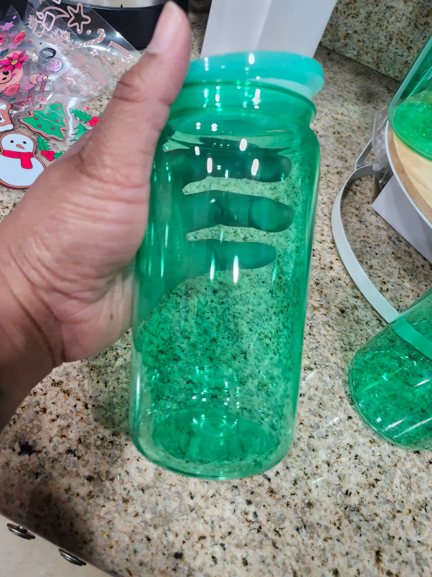 Mesmerized Green 16oz Acrylic Plastic Cups
