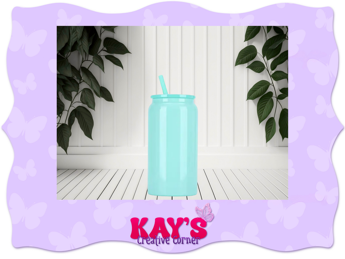 Spring Colored Stainless Steel 16oz cups with matching straw