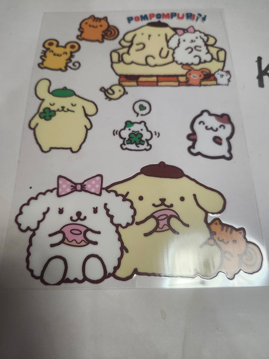 Pompompuri A5 notebook decal