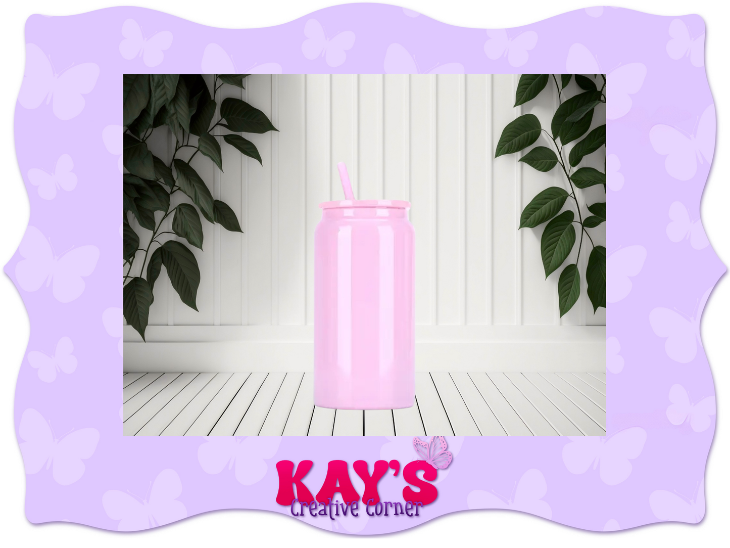 Spring Colored Stainless Steel 16oz cups with matching straw