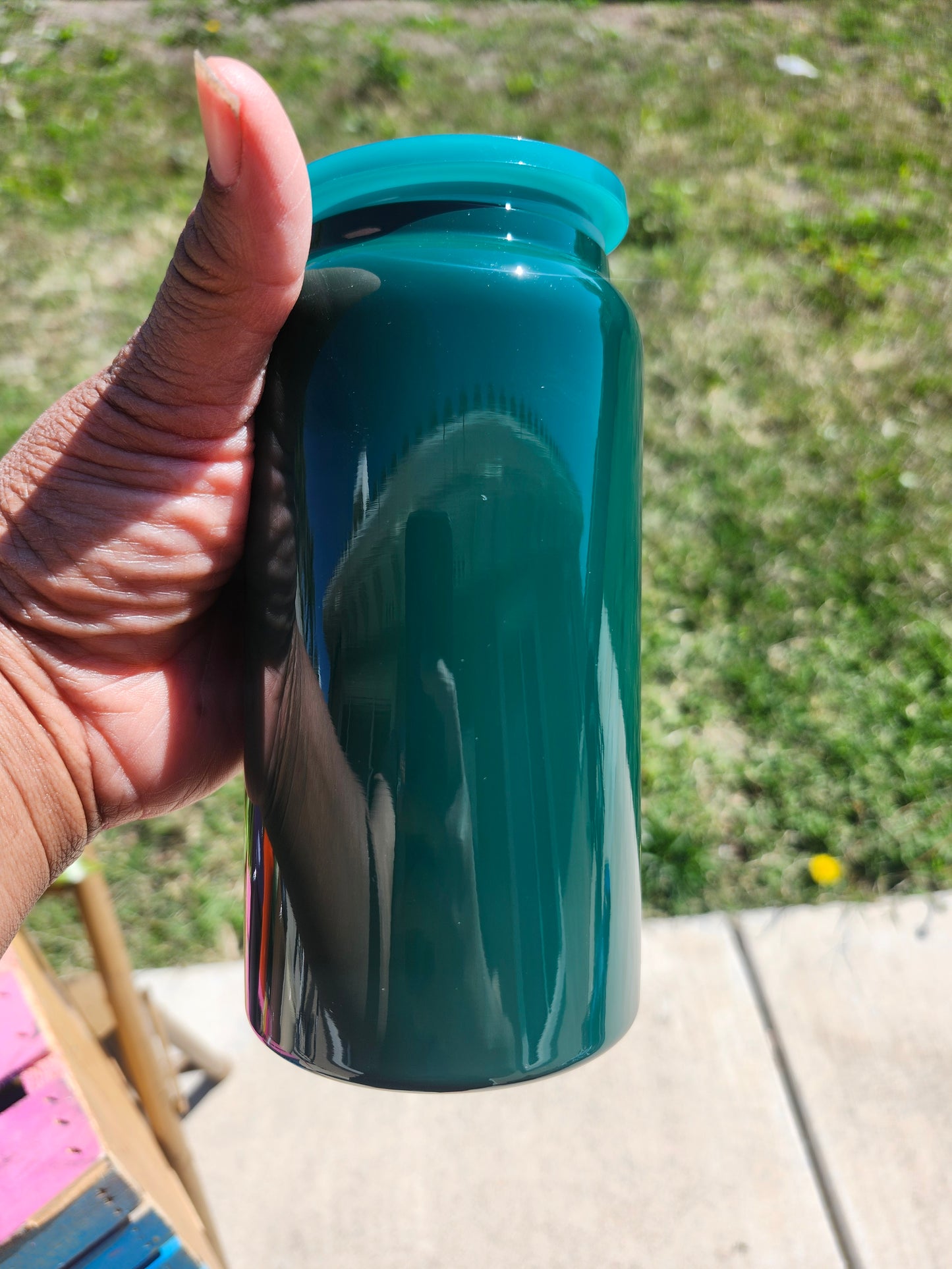 Fall Color Stainless Steel 16oz cups with straw