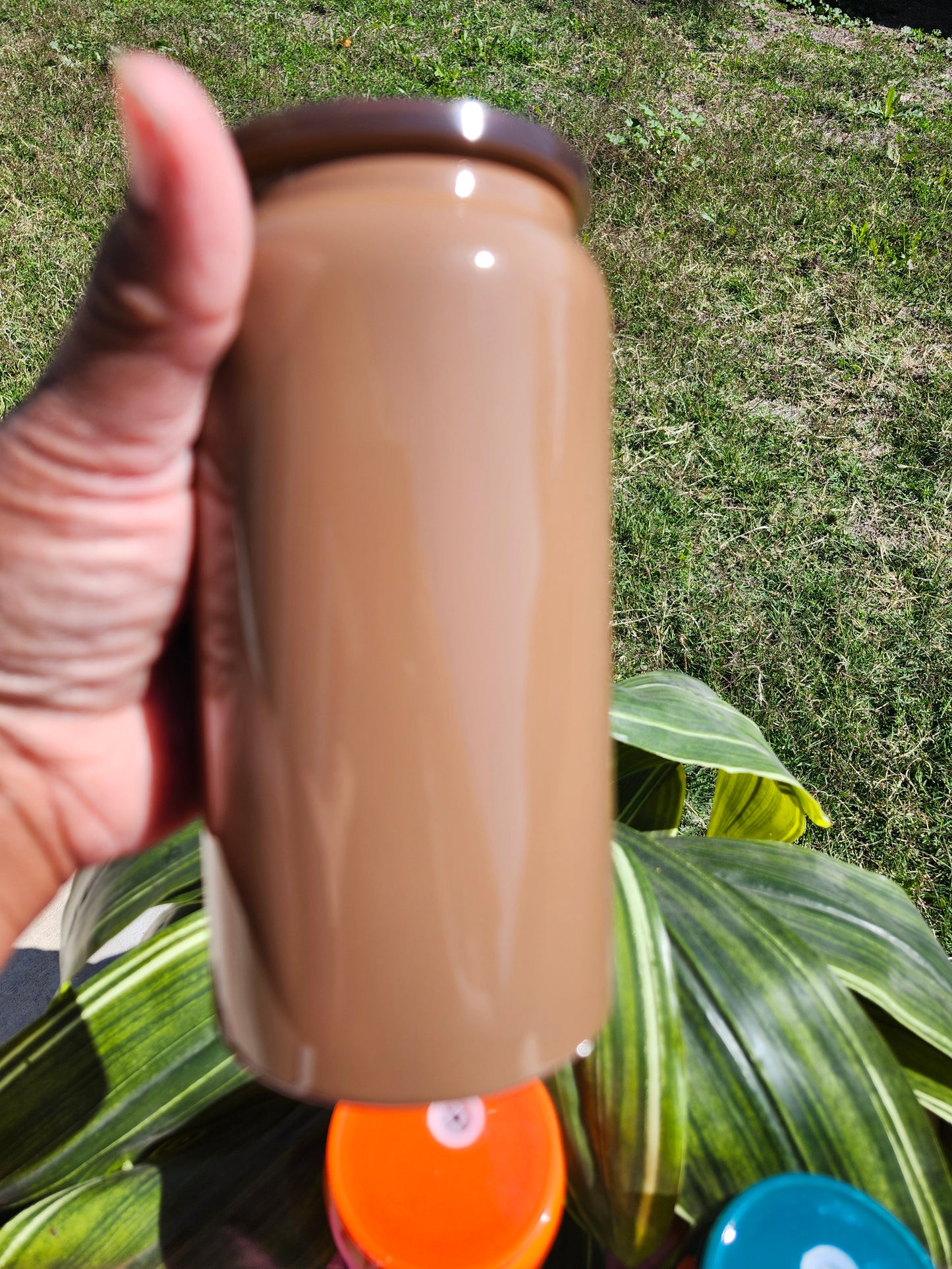 Fall Color Stainless Steel 16oz cups with straw