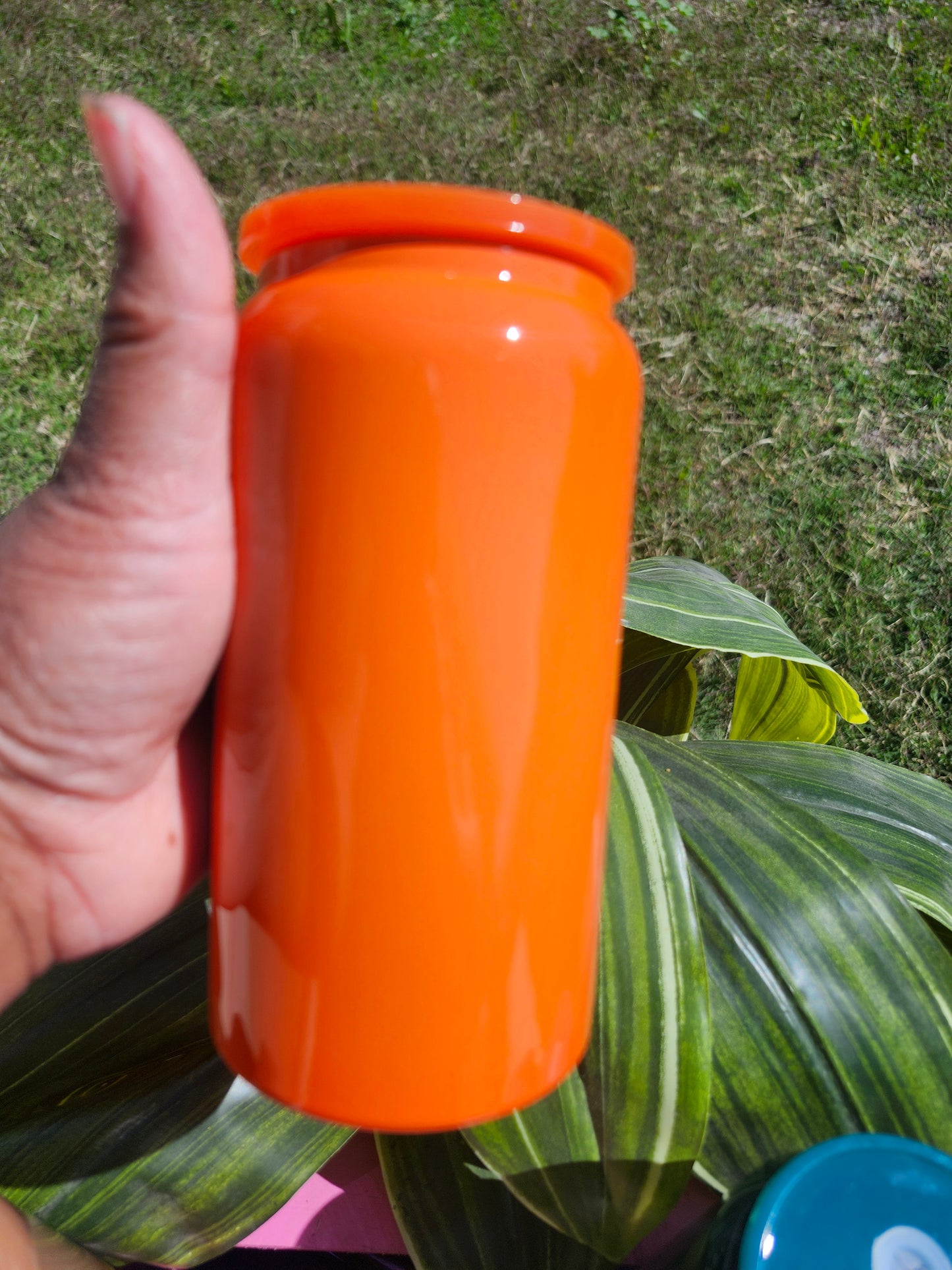 Fall Color Stainless Steel 16oz cups with straw