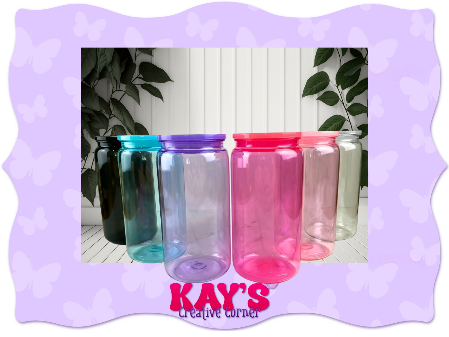 16 Oz Transparent Acrylic Plastic Cups