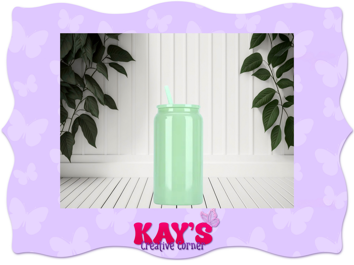 Spring Colored Stainless Steel 16oz cups with matching straw